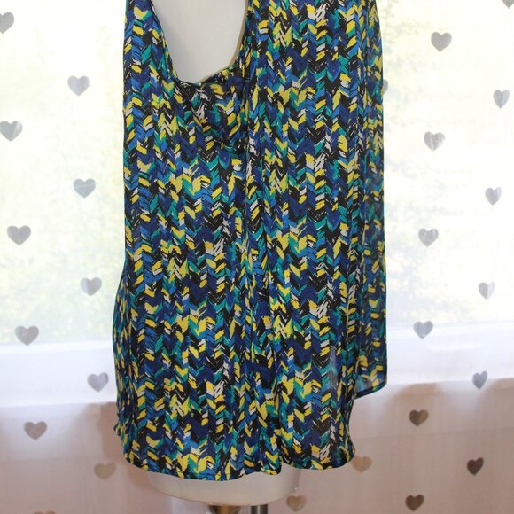 #352 Kasper Multicolored Dressy Tank Size 2X - Picture 4 of 8